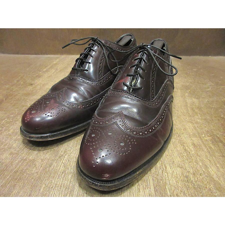 ビンテージ80's○FLORSHEIMウィングチップシューズsize 9○260114z3-m