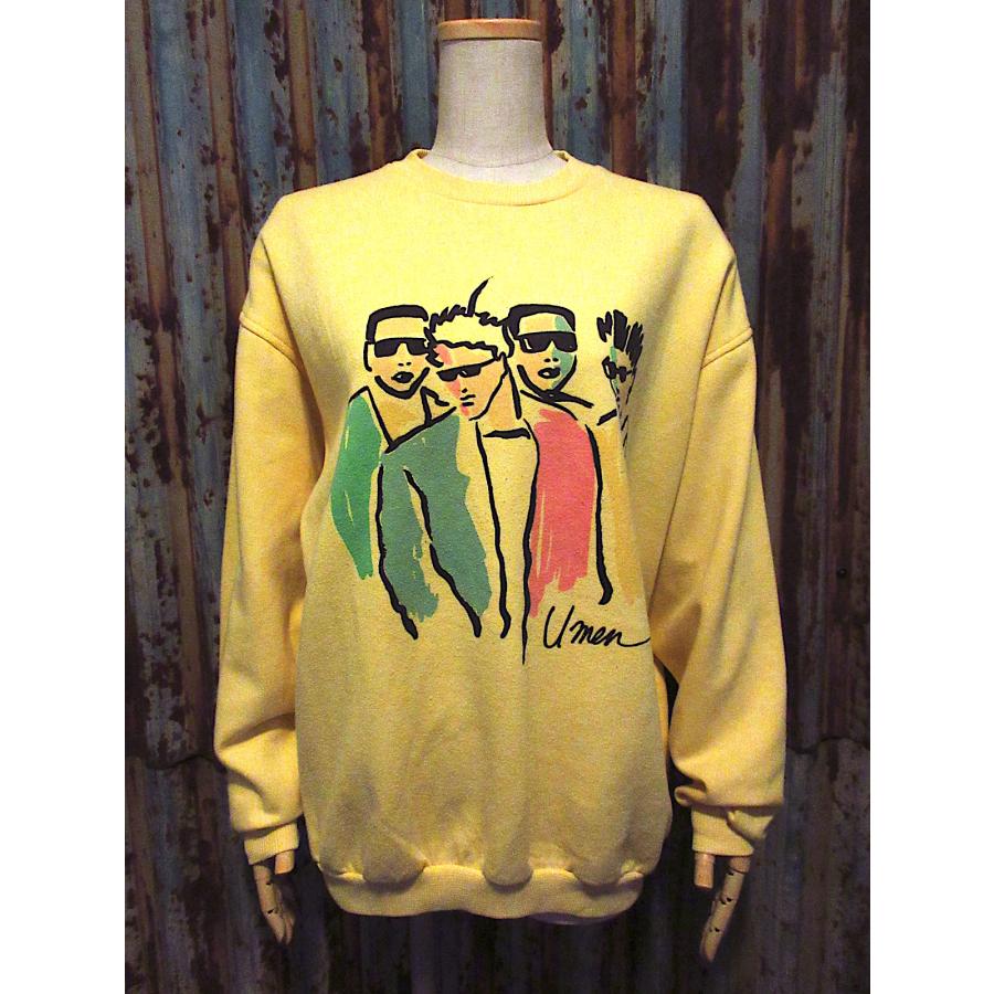 ビンテージ80's○Umen 86裏起毛スウェット黄色○260121j4-m-sws古着