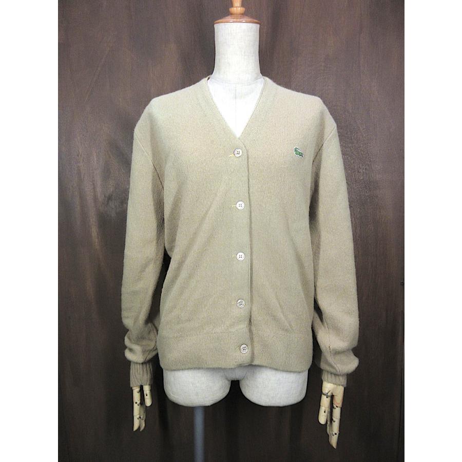 ビンテージ70's80's○LACOSTEアクリルカーディガン○260202n1-m-cdg