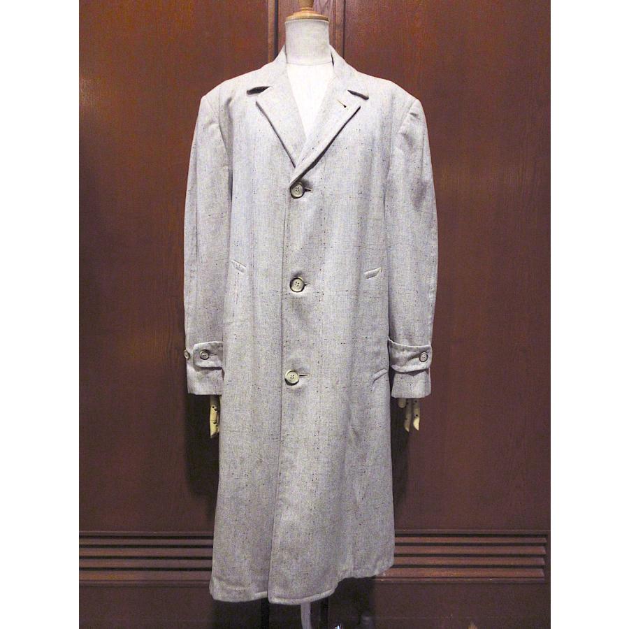 ビンテージ50's○Robert Hallネップ織りツイードステンカラーコート