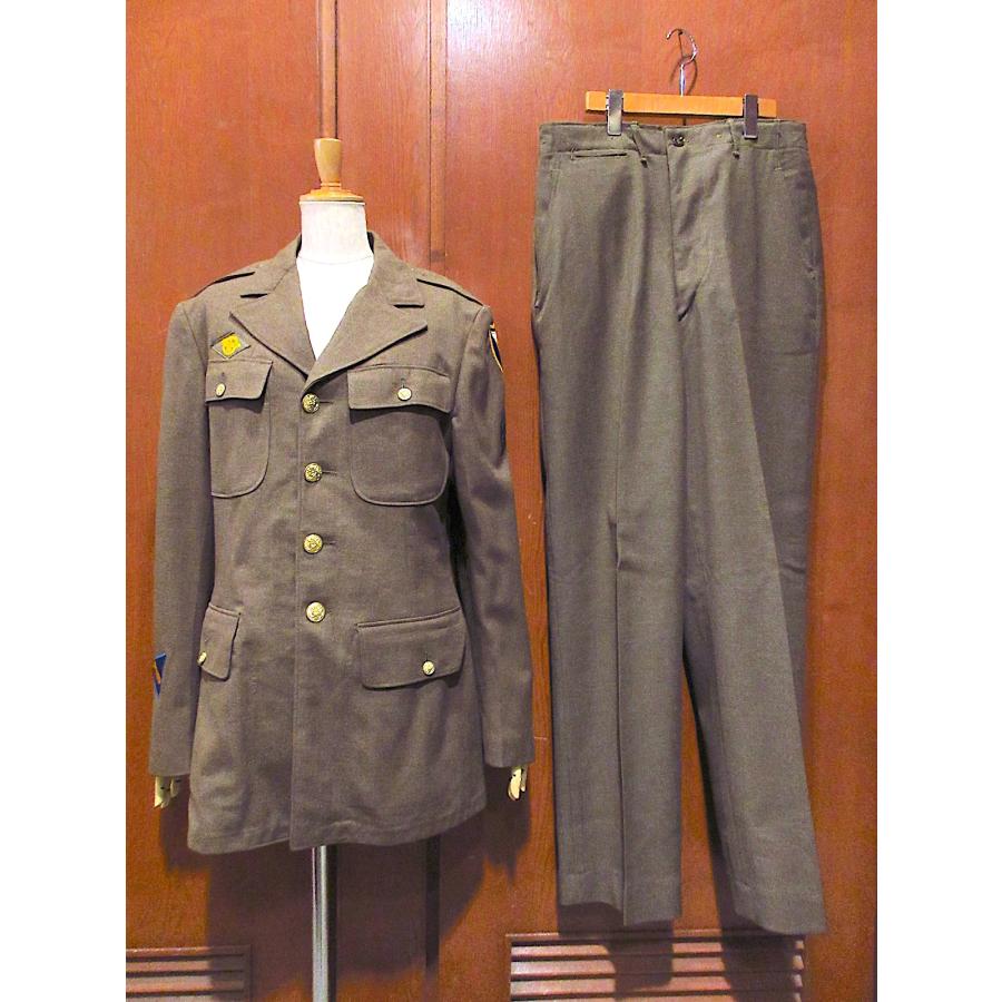 ビンテージ40's○U.S.ARMYウールオフィサージャケット&パンツ