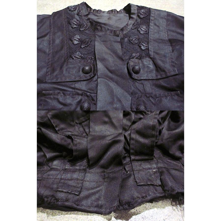 ビンテージ~1900's○レディースヴィクトリアンシルクノーカラー