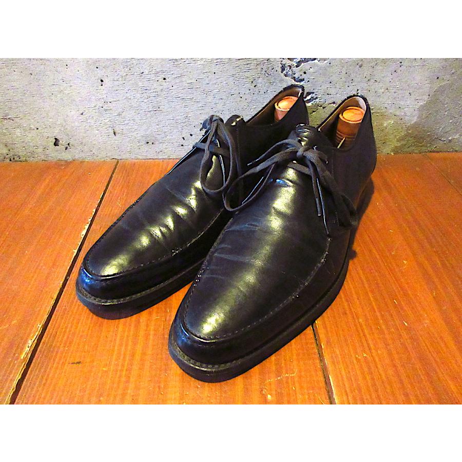 ビンテージ60's○KOW HOOレザーUチップシューズ黒size 10 B○260322j5