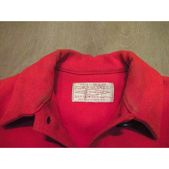 FILSON / 70s/マッキーノジャケット/34/ウール/RED ビンテージ-70's☆FILSONレディースシングルマッキーノクルーザー