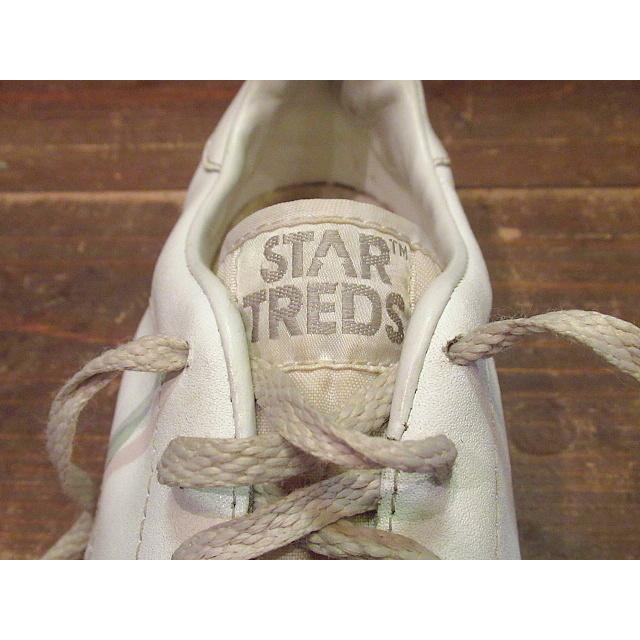 ビンテージ80's☆STAR TREDS レザーテニスシューズ白☆70's90's