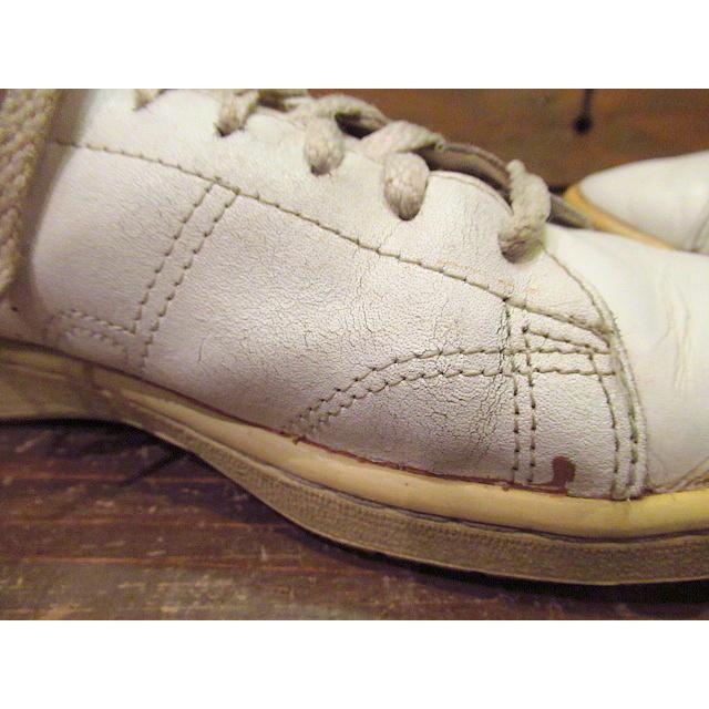 ビンテージ80's☆STAR TREDS レザーテニスシューズ白☆70's90's