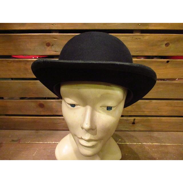 ビンテージ-30's☆THE CROFUT & KNAPP COボーラーハット7 3/8