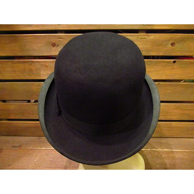 ビンテージ-30's☆THE CROFUT & KNAPP COボーラーハット7 3/8