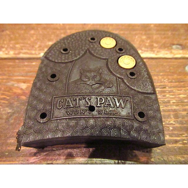 ビンテージ☆DEADSTOCK CAT'S PAWラバーヒール茶sizeBOY'S 2 ビンテージ☆DEADSTOCK CAT'S PAWラバーヒール茶sizeBOY'S 2