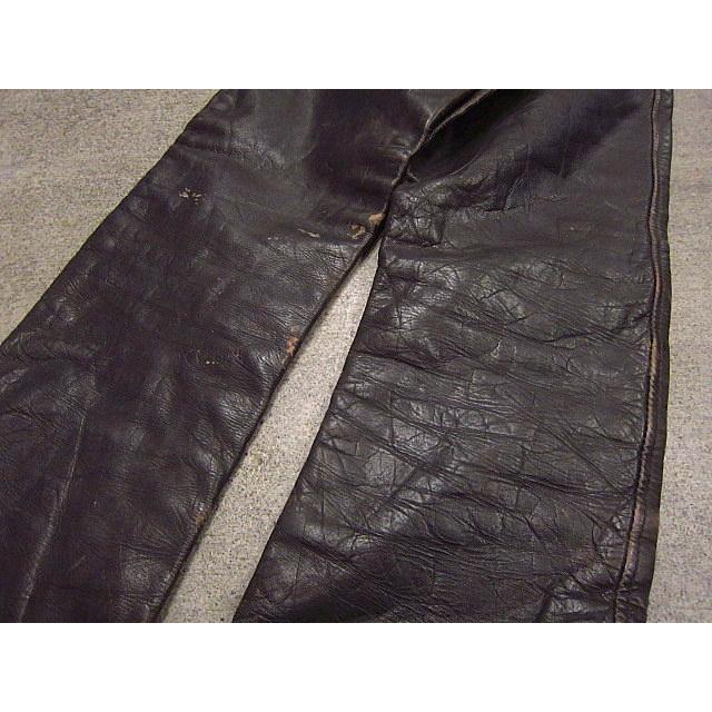 ビンテージ60's☆Langlitz Leathersモーターサイクルレザーパンツ黒