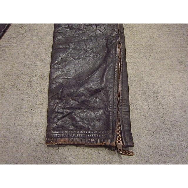 ビンテージ60's☆Langlitz Leathersモーターサイクルレザーパンツ黒