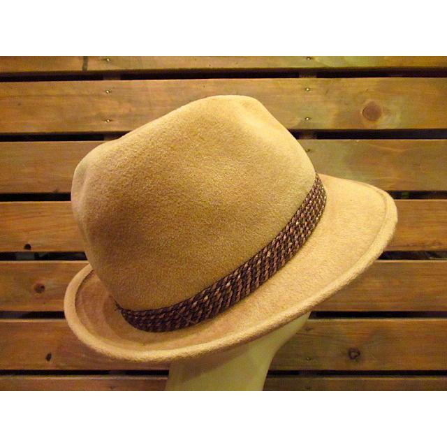 ビンテージ70's☆MALLORY by STETSON フェドラハット☆60's80's