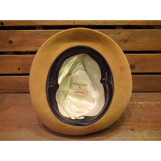 ビンテージ70's☆MALLORY by STETSON フェドラハット☆60's80's