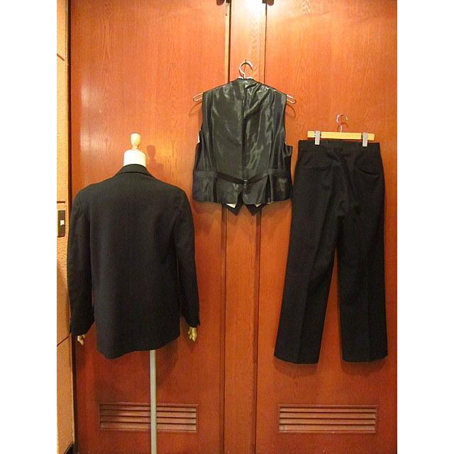 ビンテージ30's☆Tearburgタキシード黒スリーピース☆1930sスーツ