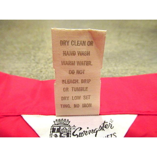 ビンテージ60's70's☆DEADSTOCK Swingsterナイロンコーチジャケット赤