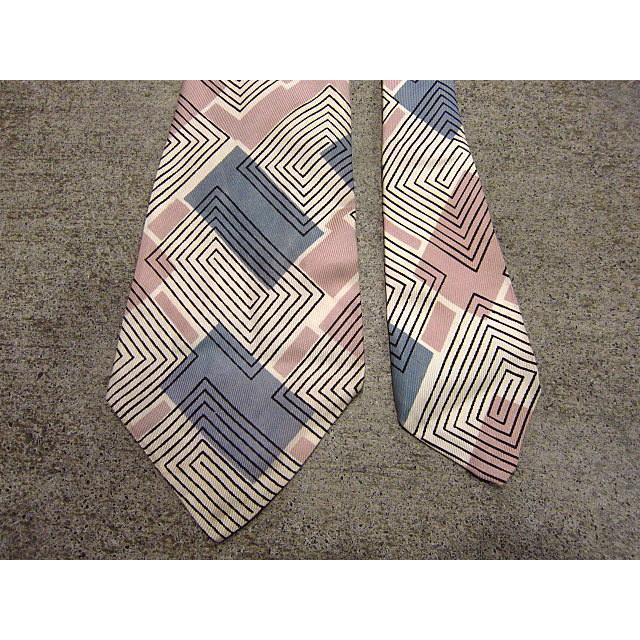 ②１９５０ｓビンティージネクタイ幾何学模様！ ②1950sビンティージネクタイ幾何学模様！