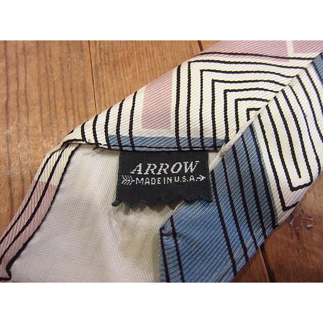 ②1950sビンティージネクタイ幾何学模様！