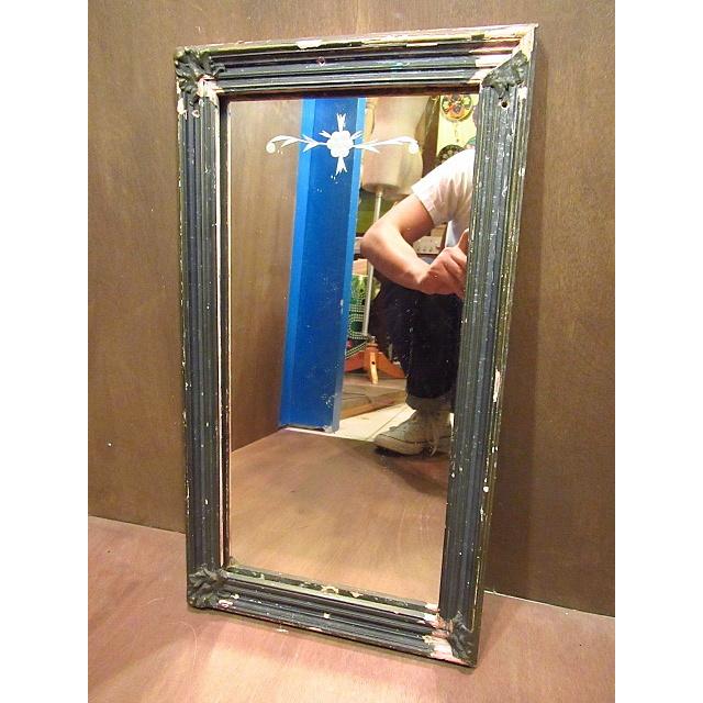 ビンテージ20's☆ウッドフレームミラー☆10's30'sアンティーク雑貨