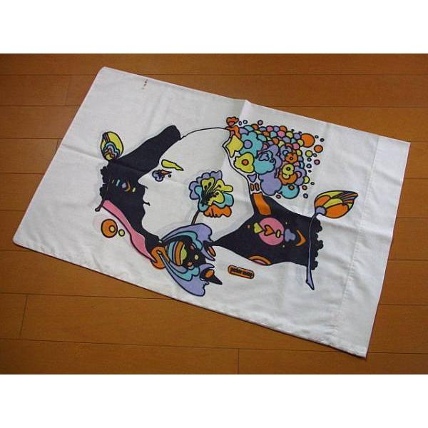 ビンテージ70's☆Peter MaxピローケースB☆ピーターマックス古着