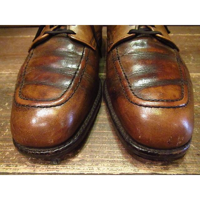 ビンテージ70's80's☆RED WINGプリント羽根タグポストマンシューズ茶9