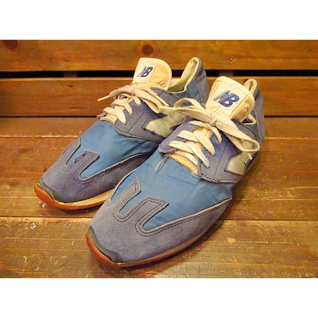 new balance足形測定器 ヴィンテージ ビンテージ70's☆New Balance 320 ランニングシューズ青 約24cm☆60