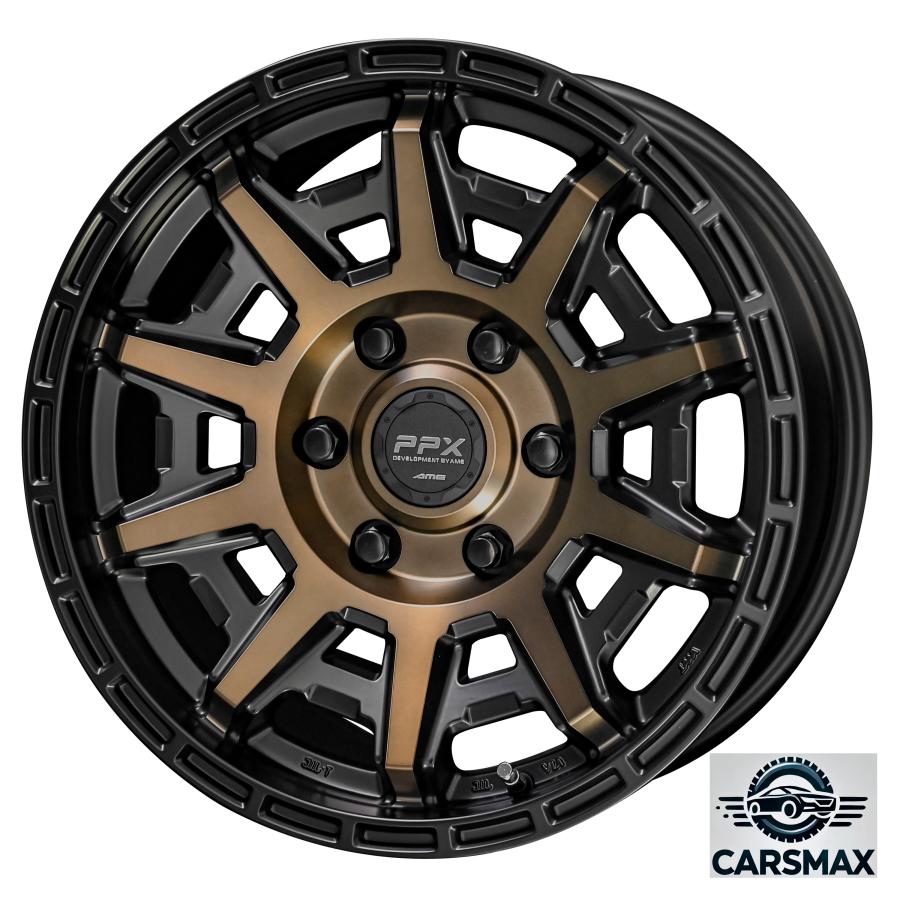 新品4本 AME D10X 17 x 8J +20 (ET20) 6穴 PCD 139.7 BPMBC (ブラック 