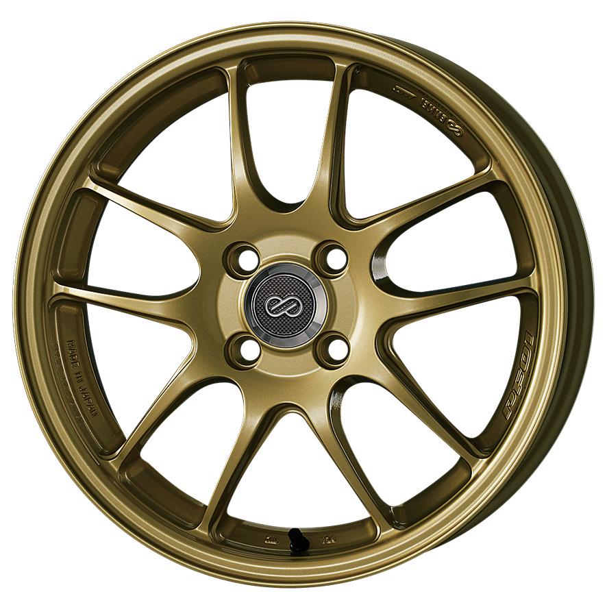 （1/2）軽量　エンケイ PF01 18インチ8J.5穴.114.3 +50 ☆エンケイ ENKEI PF01 18x8.0J(8J) +45(ET45) 5穴 PCD 114.3 Gold