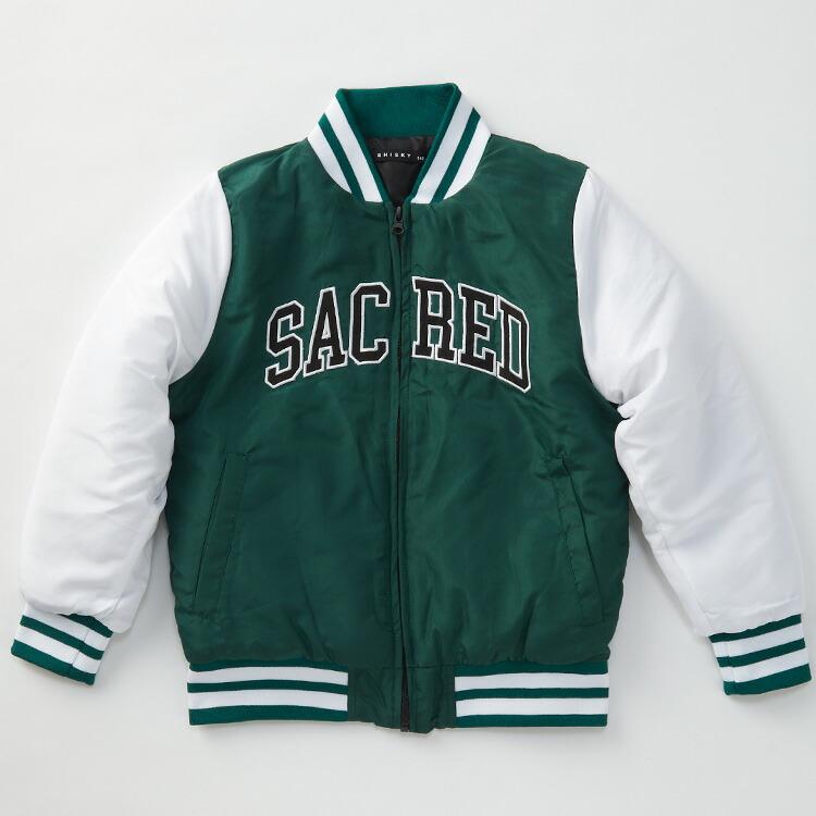 スタジャン 子ども キッズ ブルゾン 中綿 スタジアムジャンパー