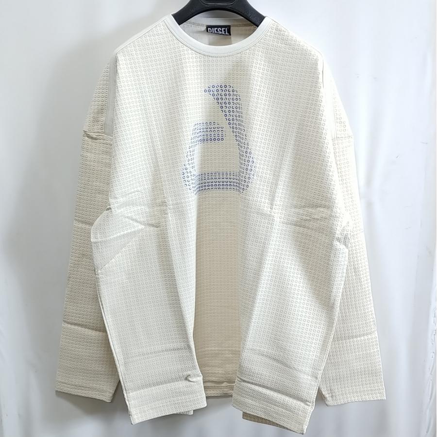 再入荷】M/新品 DIESEL ディーゼル 長袖 Tシャツ S-HONAT パフプリント 