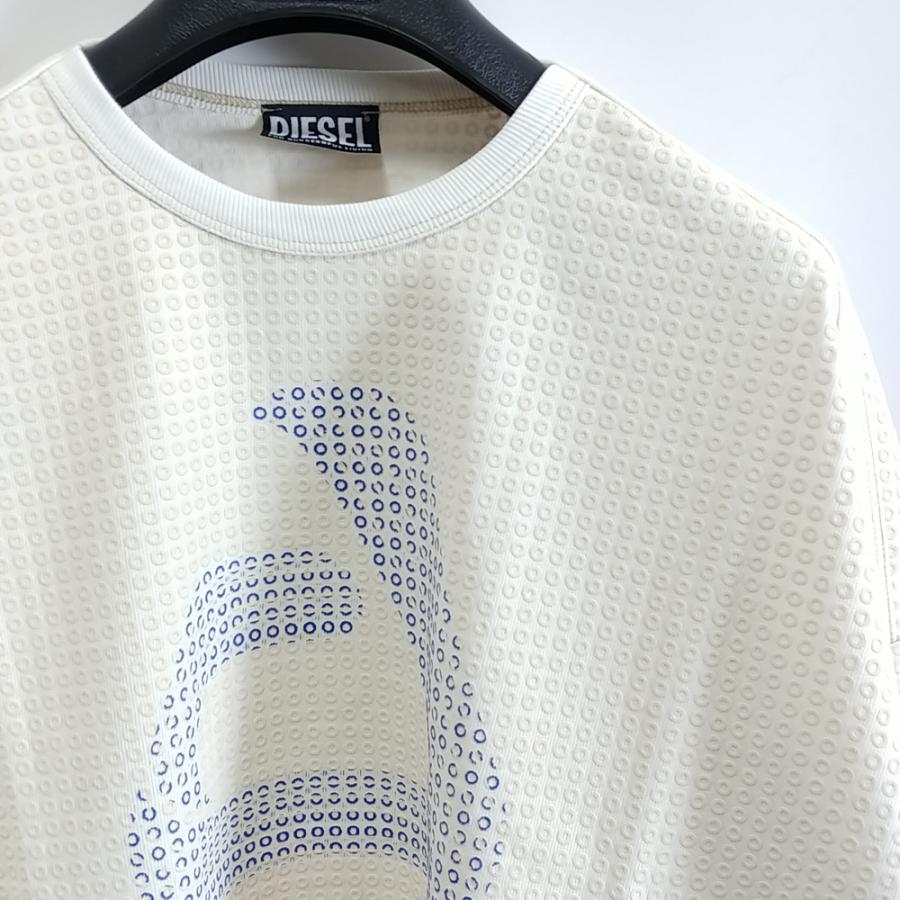 再入荷】M/新品 DIESEL ディーゼル 長袖 Tシャツ S-HONAT パフプリント 