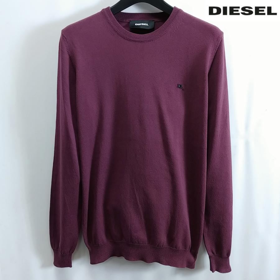S/新品 DIESEL ディーゼル ニット セーター 綿 ハイゲージ ブランド 