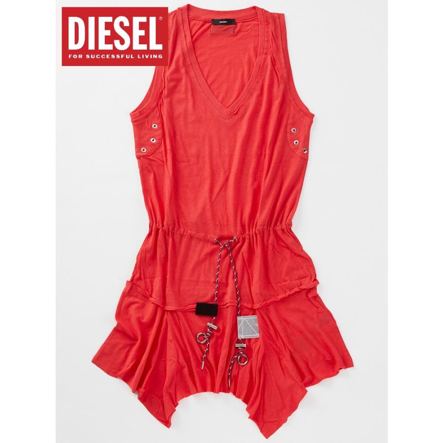 DIESEL ディーゼル レディース ワンピース ピンク Mサイズ ドレス ひざ 