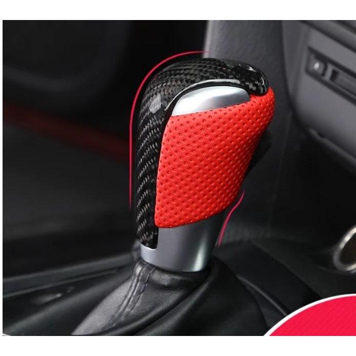 マツダ シフトノブ cx-3 cx-5 cx-8 アテンザ 純正交換 カーボン 赤 黒
