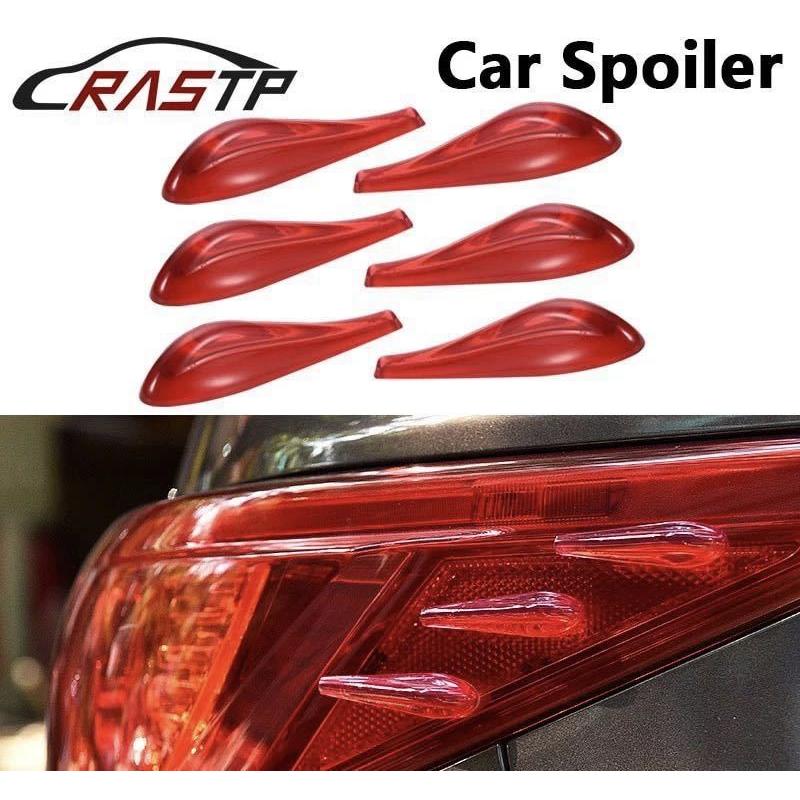 テールランプ ヘッドライト フィン 赤 クリア 傷防止 様々な車種に対応 汎用 ボルテックスジェネレーター エアロスタビライジングフィン 6個セット Tl1 Cp Ld 通販 Yahoo ショッピング