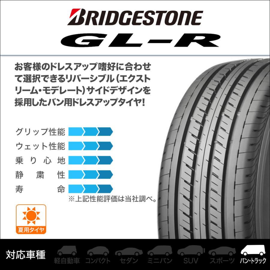 ブリヂストン GL-R  215/60R17 C109/107R サマータイヤのみ・送料無料(2本)｜cpm｜02