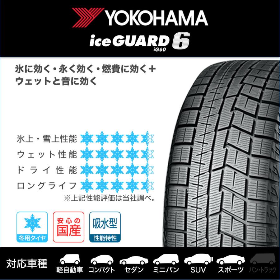 ヨコハマ アイスガード IG60 205/55R17 91Q スタッドレスタイヤのみ・送料無料(1本)｜cpm｜02