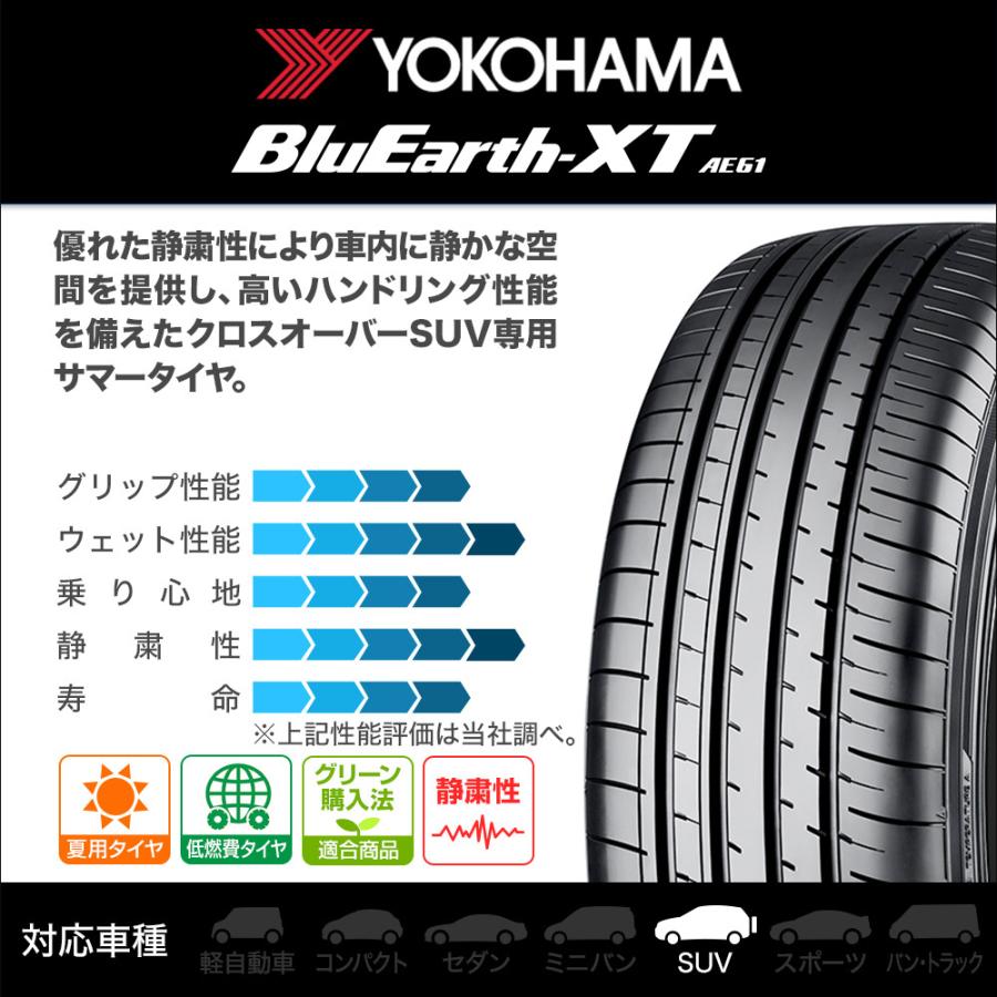 ヨコハマ BluEarth ブルーアース XT (AE61) 235/65R18 106V サマータイヤのみ・送料無料(1本) | BluEarth | 01