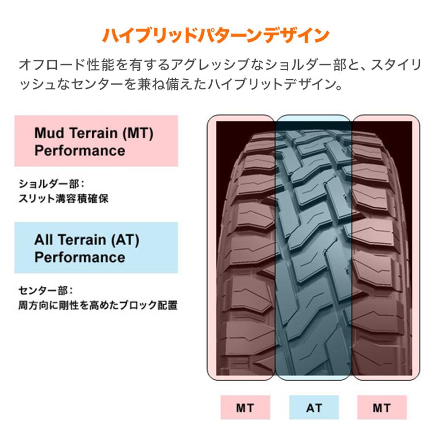 TOYO TIRE トーヨータイヤ オープンカントリー R/T (ホワイトレター)  225/70R16 102/99Q LT  サマータイヤのみ・送料無料(1本) | OPEN COUNTRY | 02