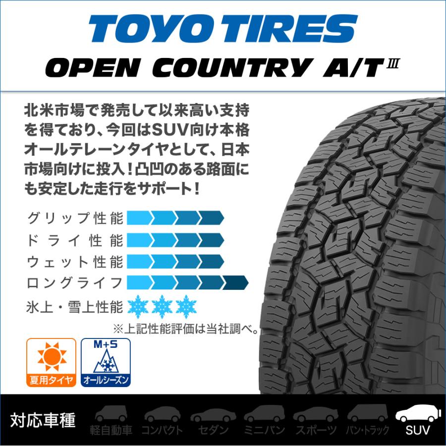 TOYO TIRE トーヨータイヤ オープンカントリー A/T III (AT3)  175/80R16 91S サマータイヤのみ・送料無料(4本)の画像