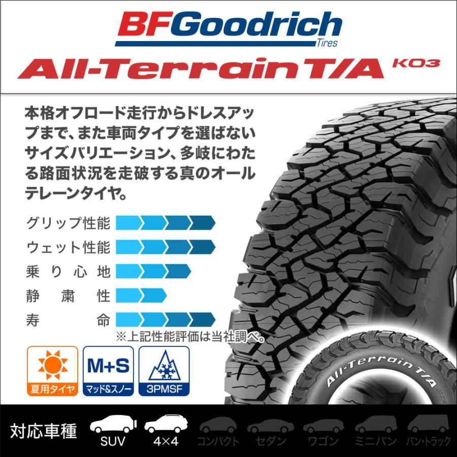 グッドリッチ オールテレーン T/A KO3 215/70R16 100/97S LT (ホワイトレター) サマータイヤのみ・送料無料(1本) | オールテレーン | 01