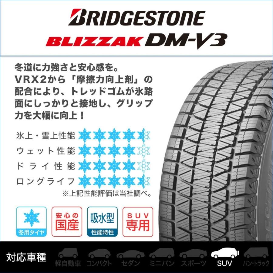 【在庫処分】新品 タイヤ 2本■【2024年製】ブリヂストン BLIZZAK ブリザック DM-V3■235/55R20 102Q■国産 スタッドレスタイヤ 送料無料 | ブリザック DMーV3 | 01