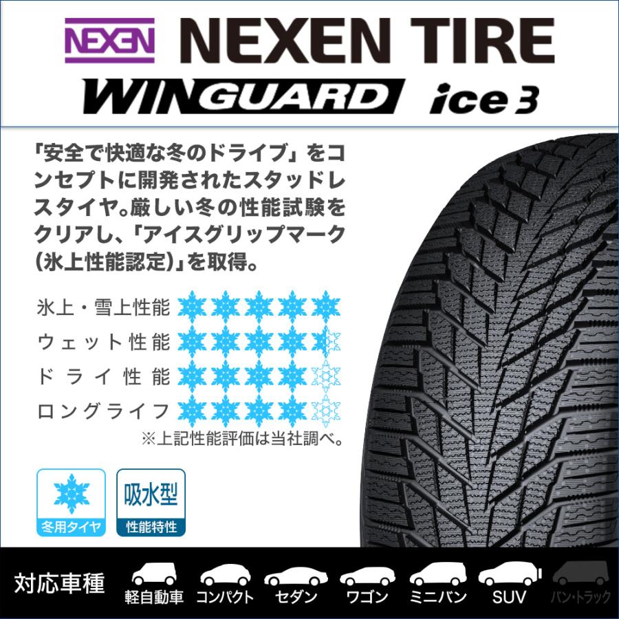 NEXEN ネクセン WINGUARD ウインガード ice 3 215/65R16 98T  スタッドレスタイヤのみ・送料無料(1本) | ウィンガードアイス | 01