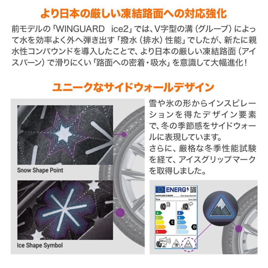NEXEN ネクセン WINGUARD ウインガード ice 3 215/65R16 98T  スタッドレスタイヤのみ・送料無料(1本) | ウィンガードアイス | 02