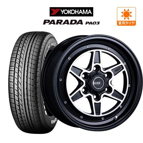 ハイエース用SSRディバイド17インチ YOKOHAMA PARADAPA03 SSR 200系 ハイエース ホイール 4本 タナベ ディバイド MK-6
