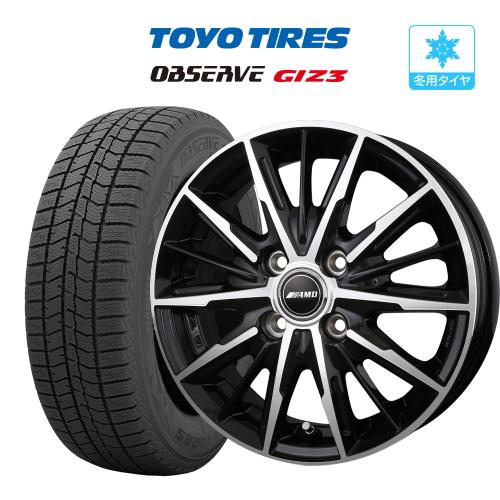 OBSERVE スタッドレス タイヤ ホイール 4本 15インチ 4穴 pcd100