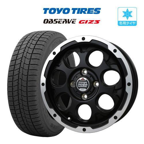※最終値下‼️TOYO スタッドレスタイヤ 15インチ 4本セット スタッドレス タイヤ ホイール 4本 15インチ 4穴 pcd100 ロックケリー