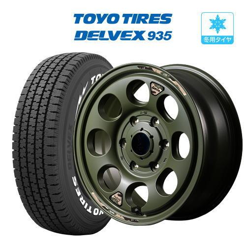 スタッドレス タイヤ ホイール 4本 6穴139 DOD ウシャリン TOYO デル 