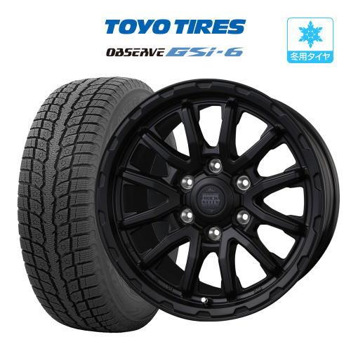 OBSERVE スタッドレス タイヤ ホイール 4本 6穴139 BADX ロックケリー
