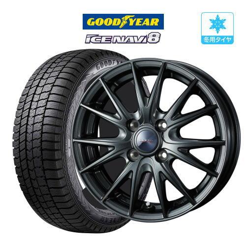 WEDS ホイール/タイヤ16インチ スタッドレス アイスナビ 195/60R16 グッドイヤー アイスナビ8 スタッドレスタイヤ