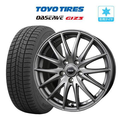 スタッドレス タイヤ ホイール 4本 5穴114 DOS RP-7 TOYO オブザーブ 